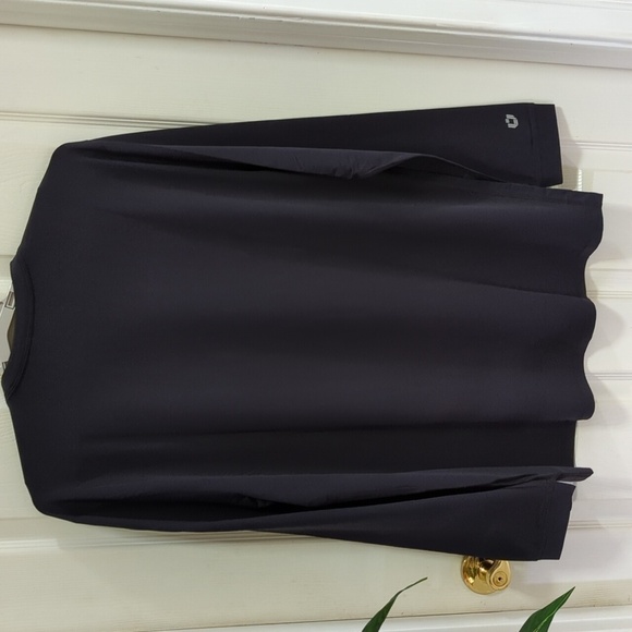 IBKUL Men's Longsleeve Black Crew Neck Quick Dry UPF 50+ Performance Shirt Sz L - Picture 5 of 7